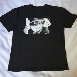 Toilet Bound Hanako Kun Portrait Men's L Anime Manga Black Graphic Tee T-Shirt B